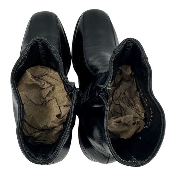 Florsheim Mens Black Leather Round Toe Side Zip Ankle Booties Size 5.5 D - Picture 13 of 16